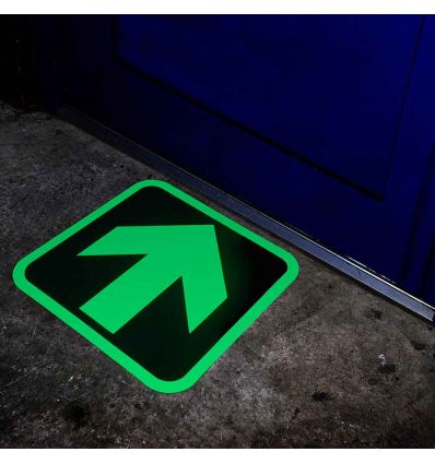 Pictogramme marquage au sol photoluminescent