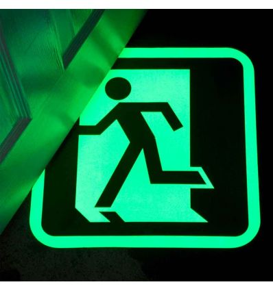 Pictogramme marquage au sol photoluminescent