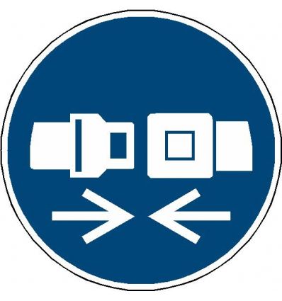 Pictogramme Ceinture de sécurité obligatoire - M020