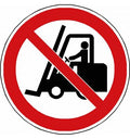 Pictogramme Chariot élévateur interdit - P006