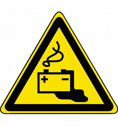 Pictogramme Danger batterie - W026