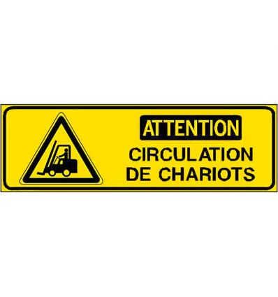 Pictogramme Danger chariot élévateur - W014