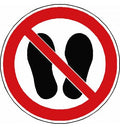 Pictogramme Ne pas marcher dessus - P024