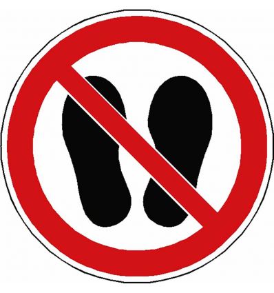 Pictogramme Ne pas marcher dessus - P024