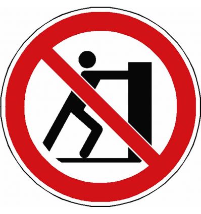 Pictogramme Ne pas pousser - P017