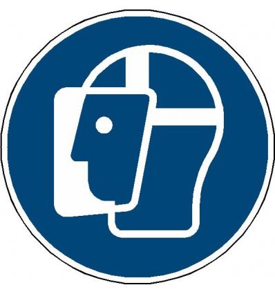 Pictogramme Port de la visière obligatoire - M013