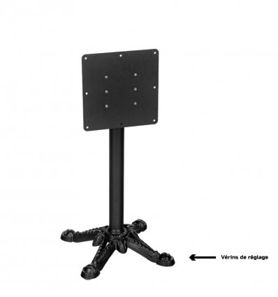 Pied de table de bar en fonte rabattable