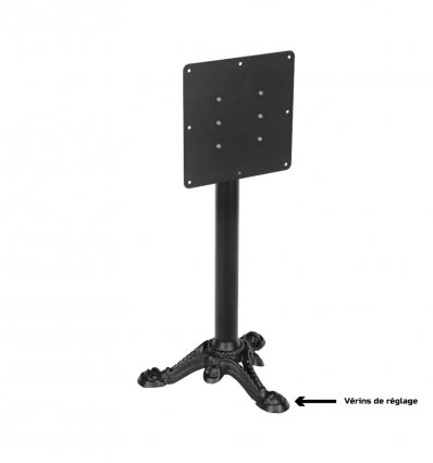 Pied de table de bar en fonte rabattable