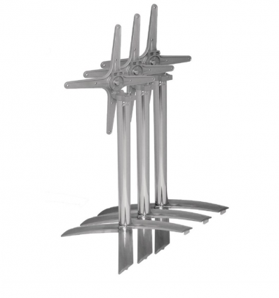 Pied de table en aluminium