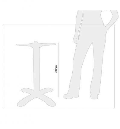 Pied de table en aluminium