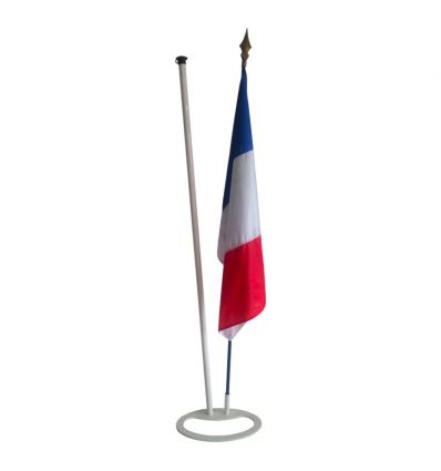 Pied en acier pour mâts et drapeaux