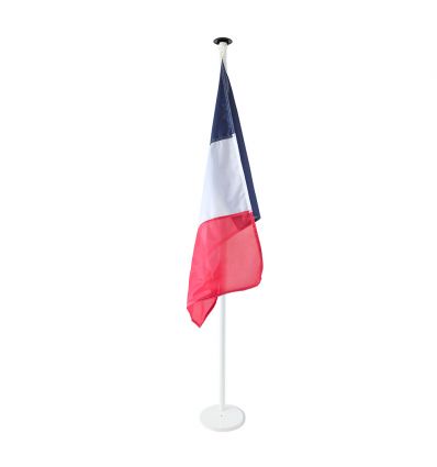 Pied en acier pour mâts et drapeaux