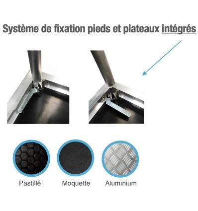 Pieds pour praticable de scene Quick Lock