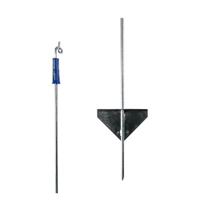 Piquet cloture en fer avec isolateur supérieur (lot de 10)