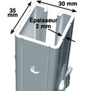 Piquet de tete vigne​ galvanisé