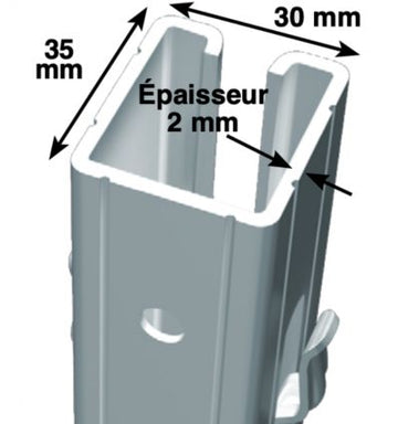 Piquet de tete vigne galvanisé