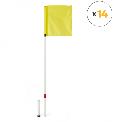 Poteau de touche rugby (lot de 14)