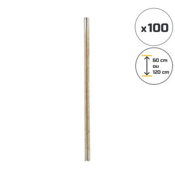 Piquet métal 8 mm pour arroseur rotatif (Lot de 100)
