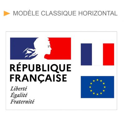 Plaque de façade république française