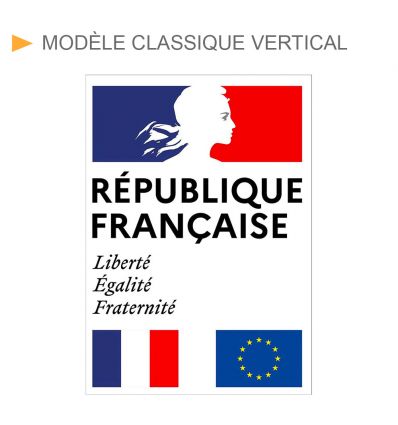 Plaque de façade république française