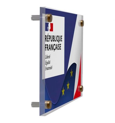 Plaque de façade république française