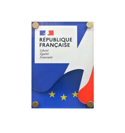 Plaque de façade république française