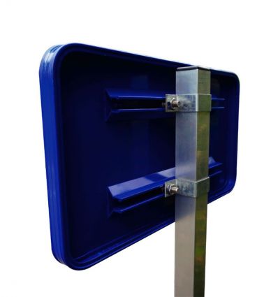 Plaque de rue aluminium couleurs au choix avec blason ou logo