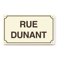 Plaque de rue personnalisée émaillée