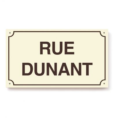 Plaque de rue personnalisée émaillée