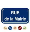 Plaque de rue en aluminium
