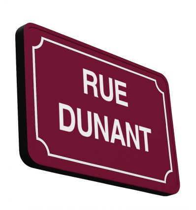 Plaque de rue en aluminium