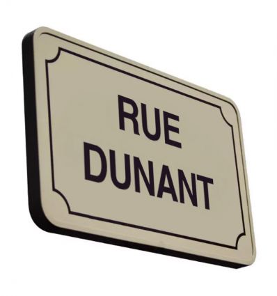 Plaque de rue en aluminium