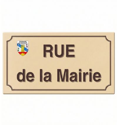 Plaque émaillée personnalisée avec Blason ou Logo