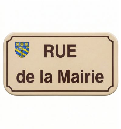 Plaque émaillée personnalisée avec Blason ou Logo