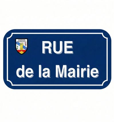 Plaque émaillée personnalisée avec Blason ou Logo