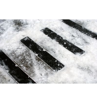Plaque antidérapante en aluminium à visser