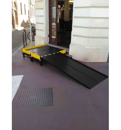 Plateforme amovible PMR pour rampe d'accès