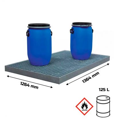 Plateforme de Rétention Acier Galvanisé