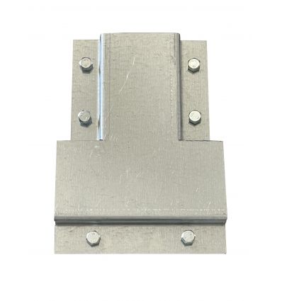 Platine d'assemblage pour poteaux rectangulaires