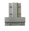 Platine d'assemblage pour poteaux rectangulaires