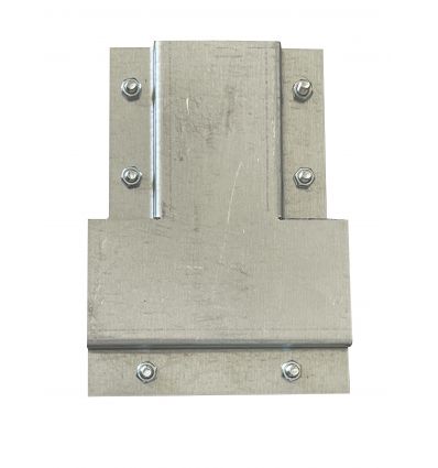 Platine d'assemblage pour poteaux rectangulaires