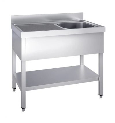 Plonge Inox 1 Bac avec égouttoir