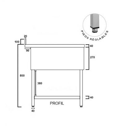 Plonge Inox 2 Bacs