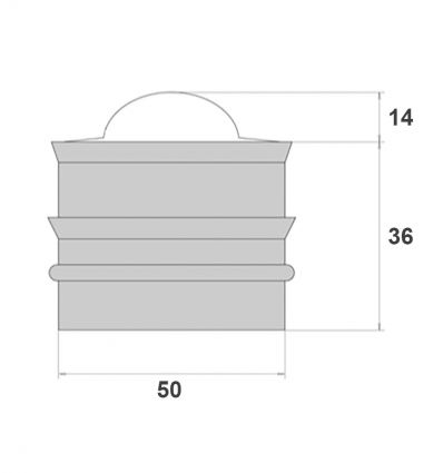 Plot de bordure en verre