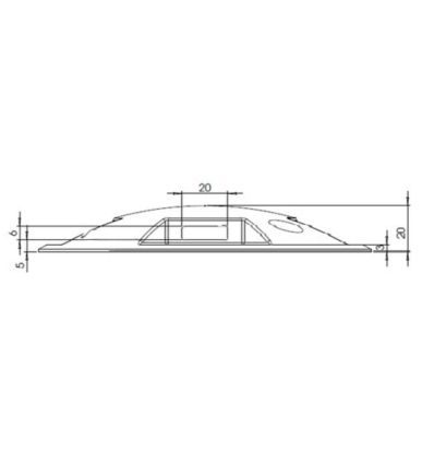 Plot Lumineux Parking LED Rond Quadri-directionnel