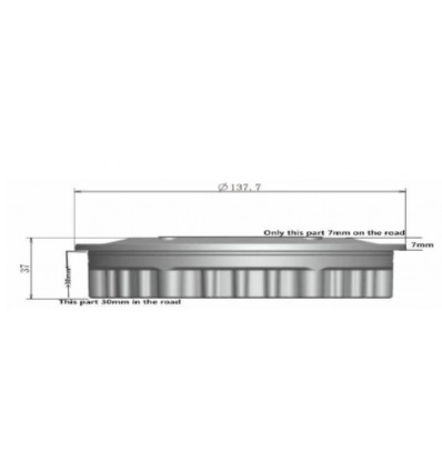Plot routier solaire LED 40 tonnes