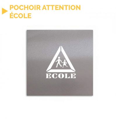 Pochoir attention école