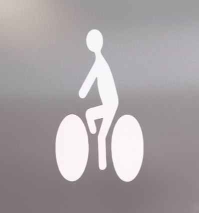 Pochoir cycliste