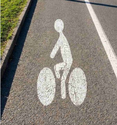 Pochoir cycliste