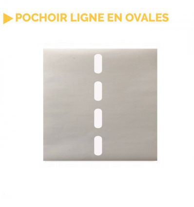 Pochoir de traits arrondis